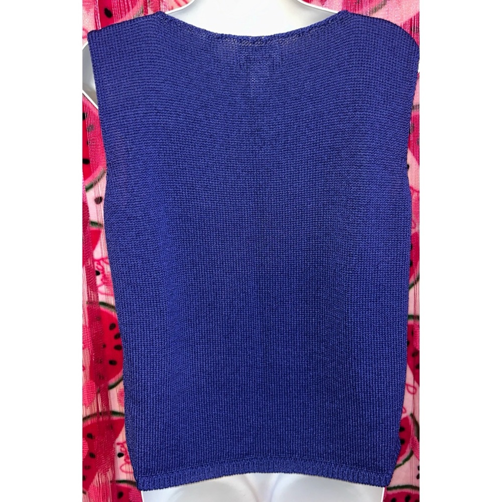 💙 Vintage 90s Chico’s Sweater Vest - Picture 3 of 6